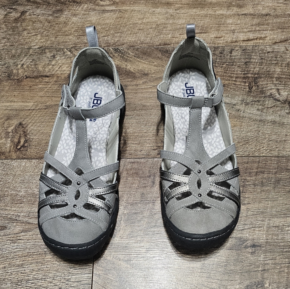Jbu memory foam Cushioned sandals women's size 7